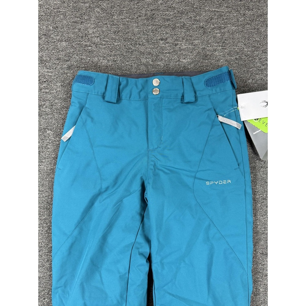 Spyder Pants Girls 12 Blue Olympia Insulated‎ Ski Snow Primaloft Waterproof